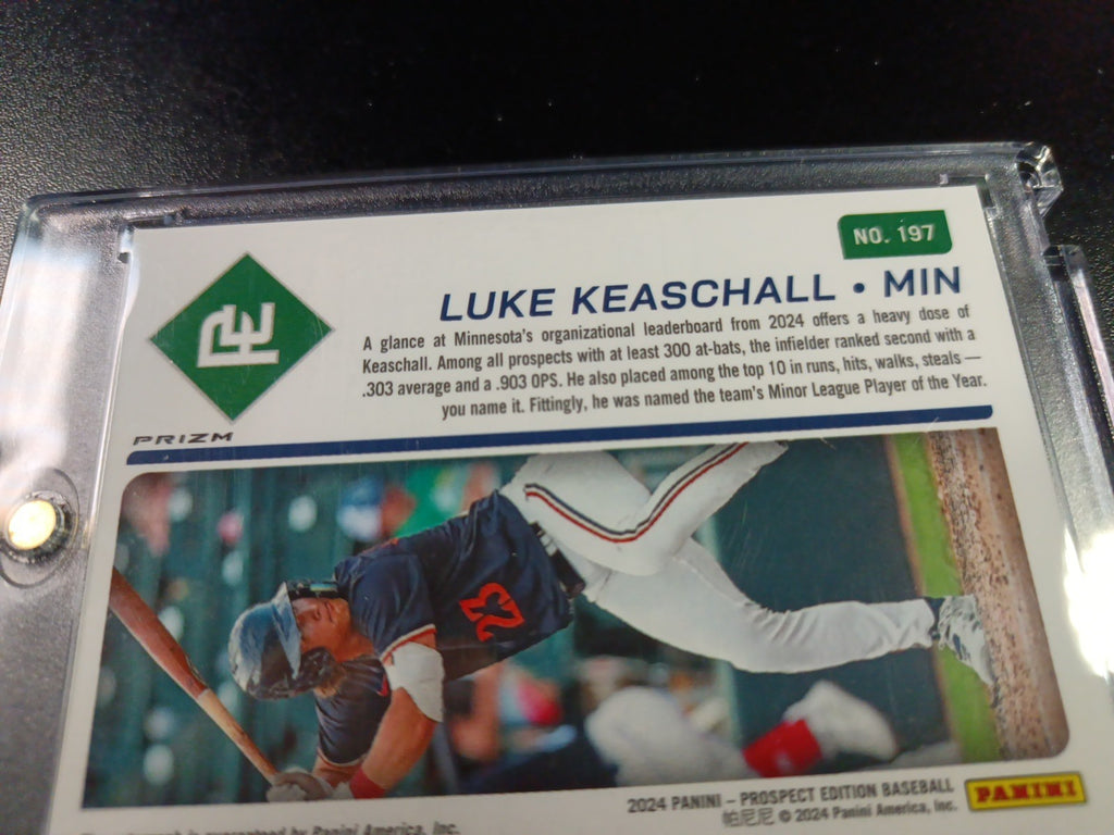 Twins Rookie Autograph Luke Keaschall Prospect Rare Baseball Card 