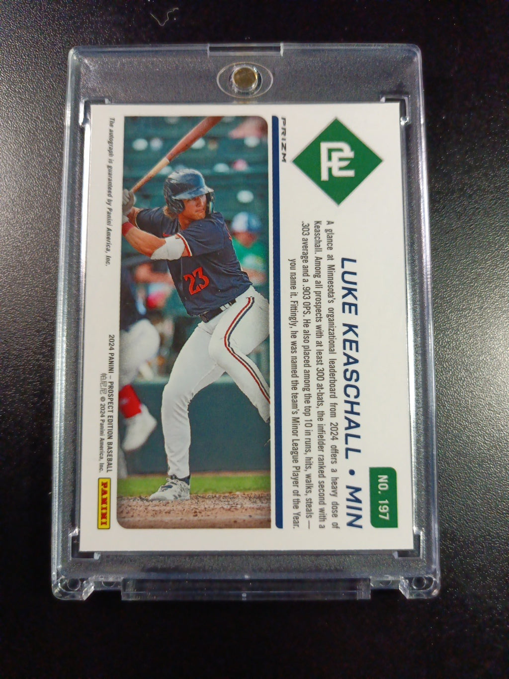 Twins Rookie Autograph Luke Keaschall Prospect Rare Baseball Card 