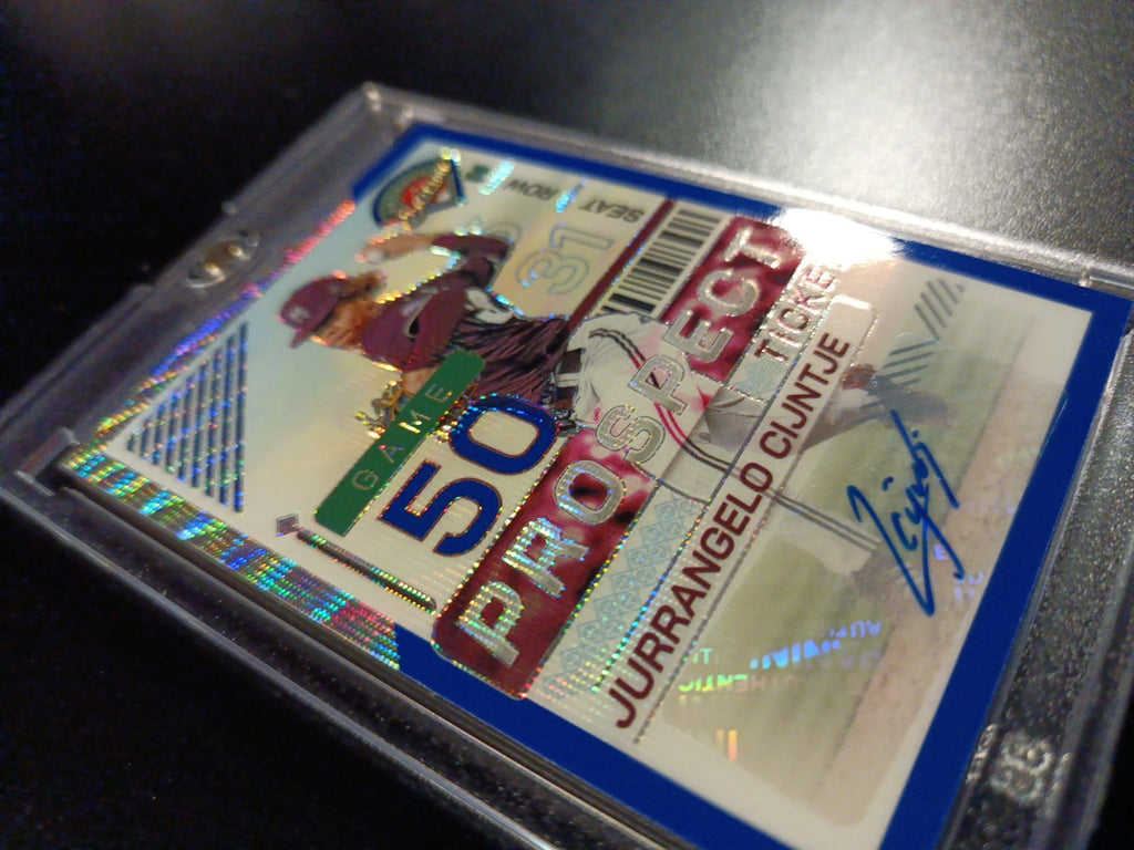 # /75 Autograph Jurrangelo Cijntje Mariners Rookie Wave Prizm Baseball Card 