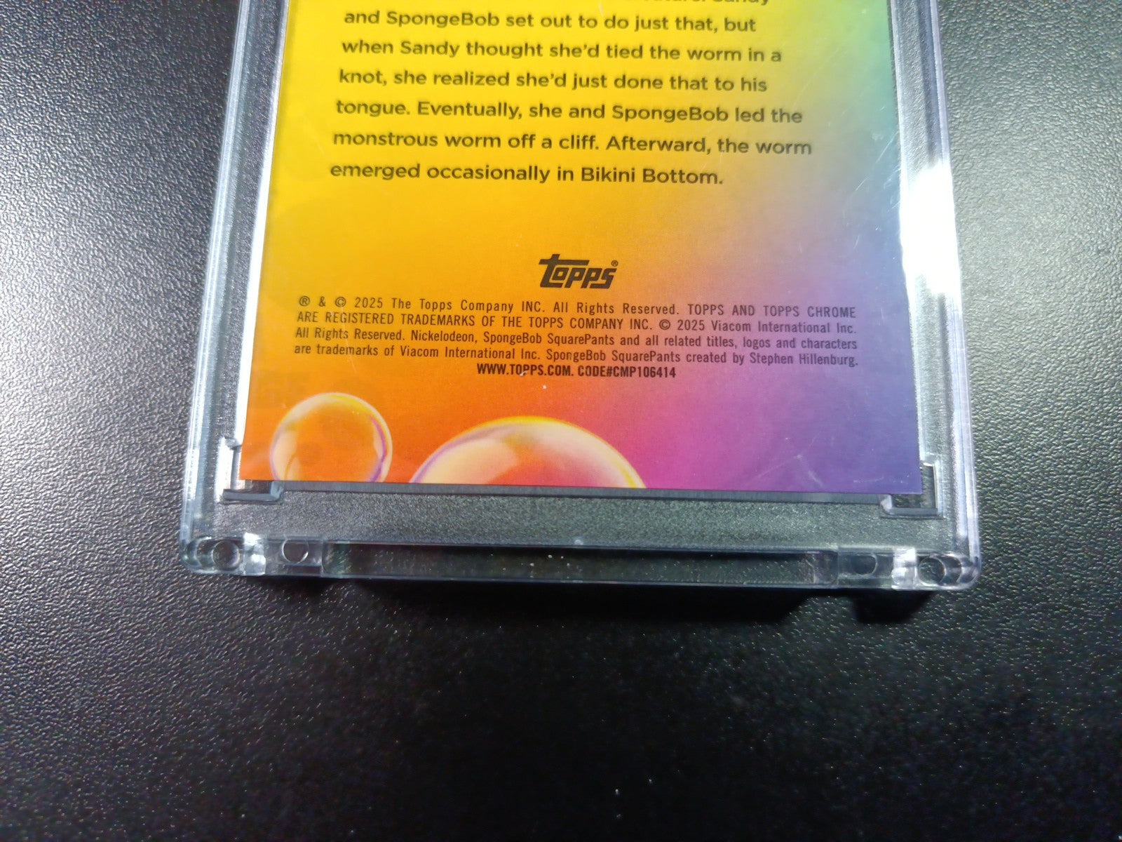 SpongeBob #1/25 Night Shift Manager Alaskan Bull Worm Cracked Ice Prizm Case Hit