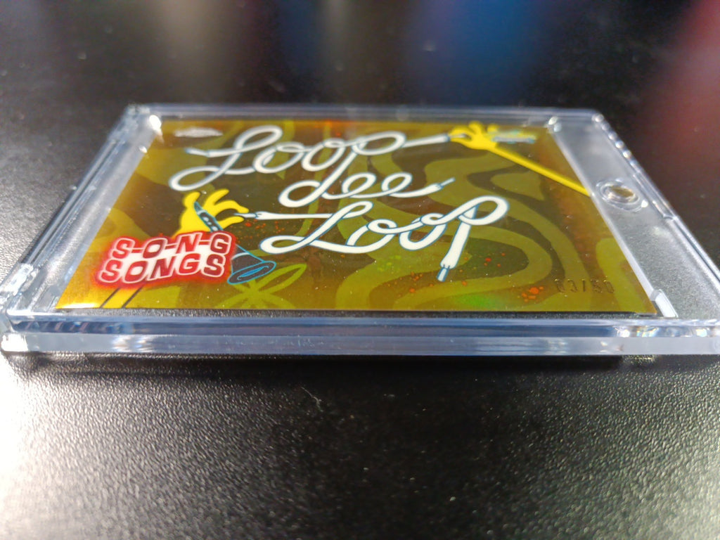 SpongeBob 3/50 Gold Refractor Loop De Loop Song Card Topps Chrome /50