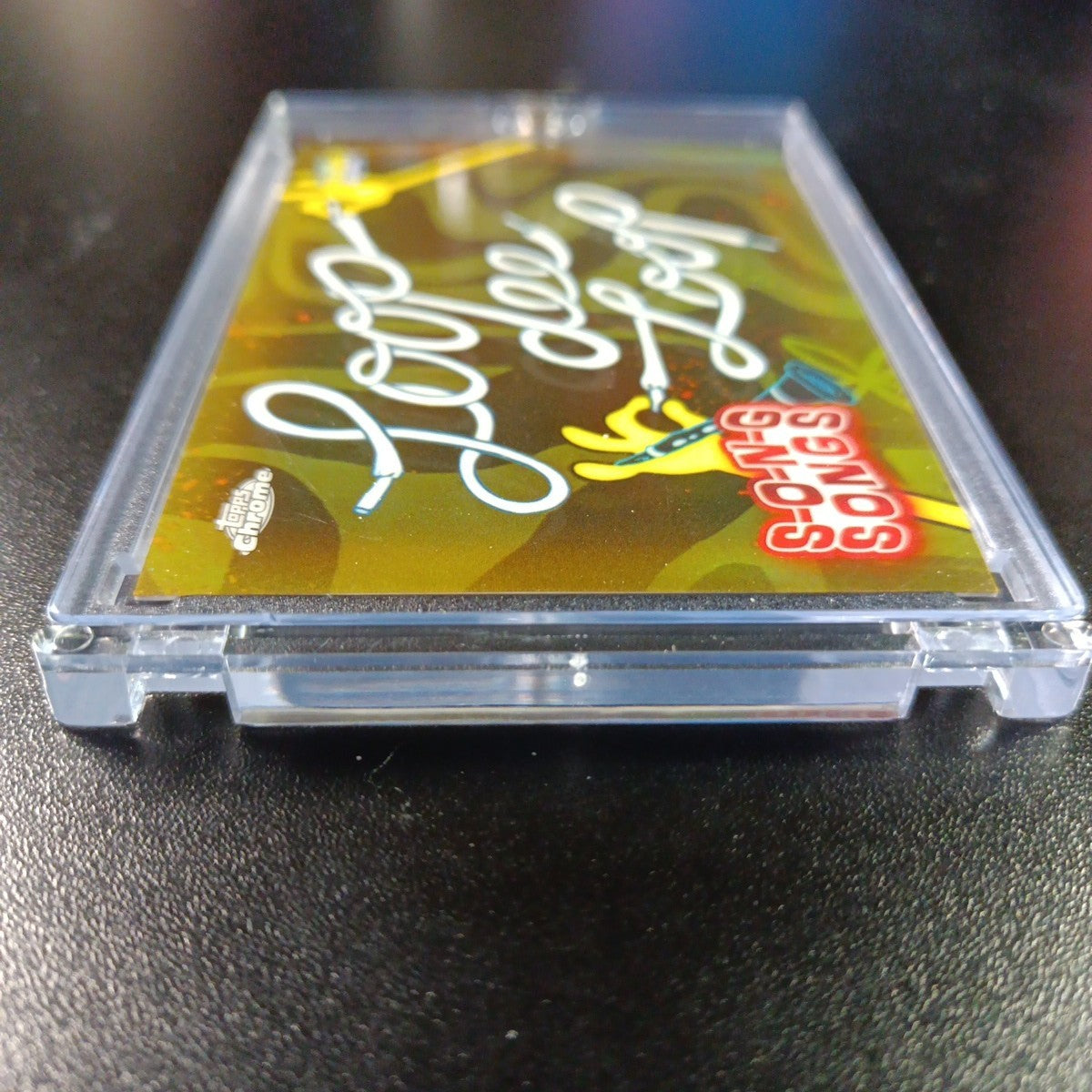 SpongeBob 3/50 Gold Refractor Loop De Loop Song Card Topps Chrome /50