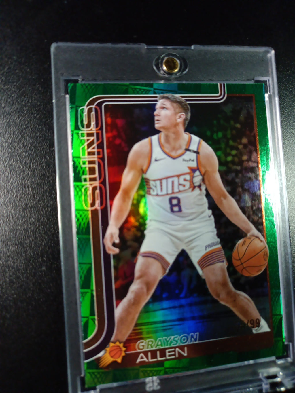 /99 Grayson Allen Season Tip Off Green Logofractor Card 2025-26 Topps Basketball