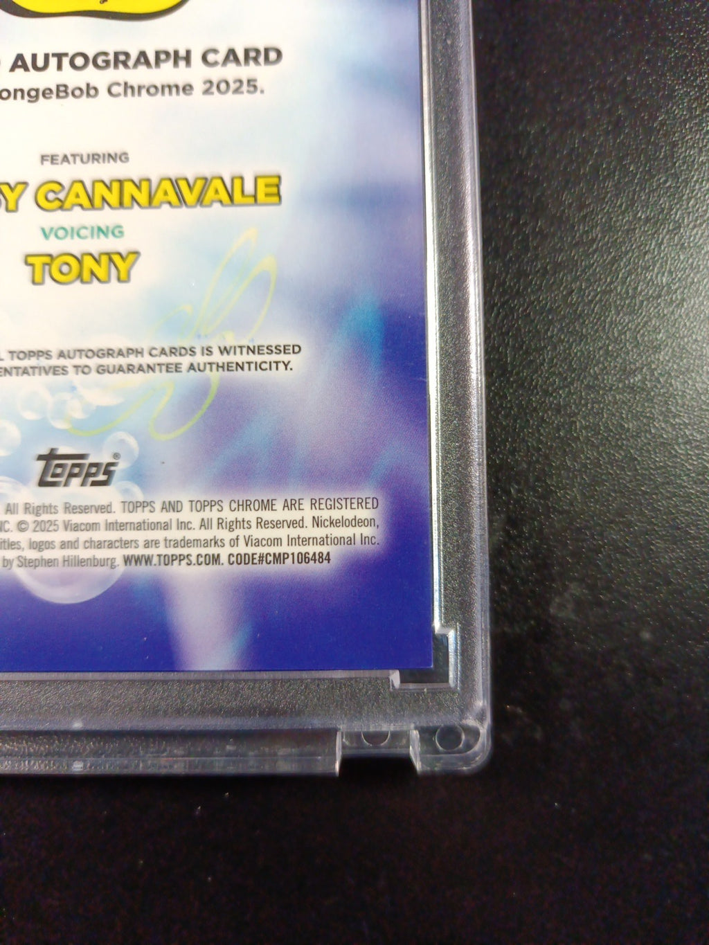 SpongeBob Refractor Autograph Tony Bobby Cannavale Card Topps Case Hit