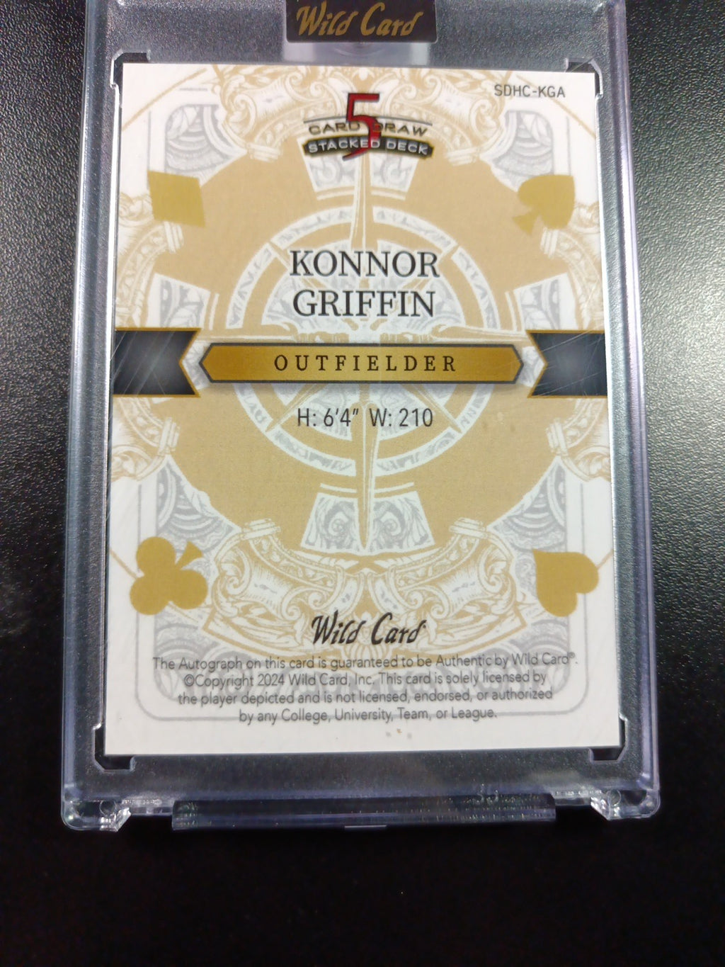 # 2/2 Autograph Konnor Griffin Blue Lava Prizm Refractor Baseball Wild Card