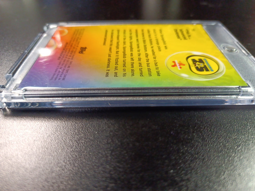 SpongeBob 113/199 This Is Advanced Darkness Aqua Lava Refractor Card Topps /199