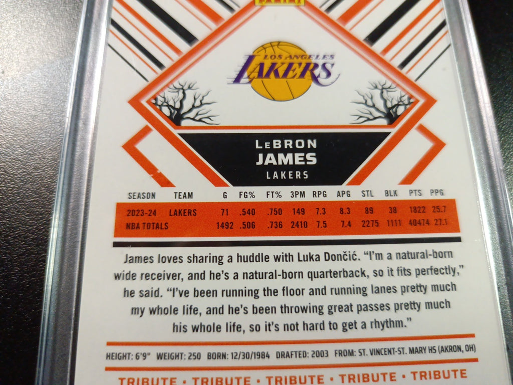 /399 LeBron James Green Bat Holo Haunted Hoops 2024-25 Basketball Card Lakers