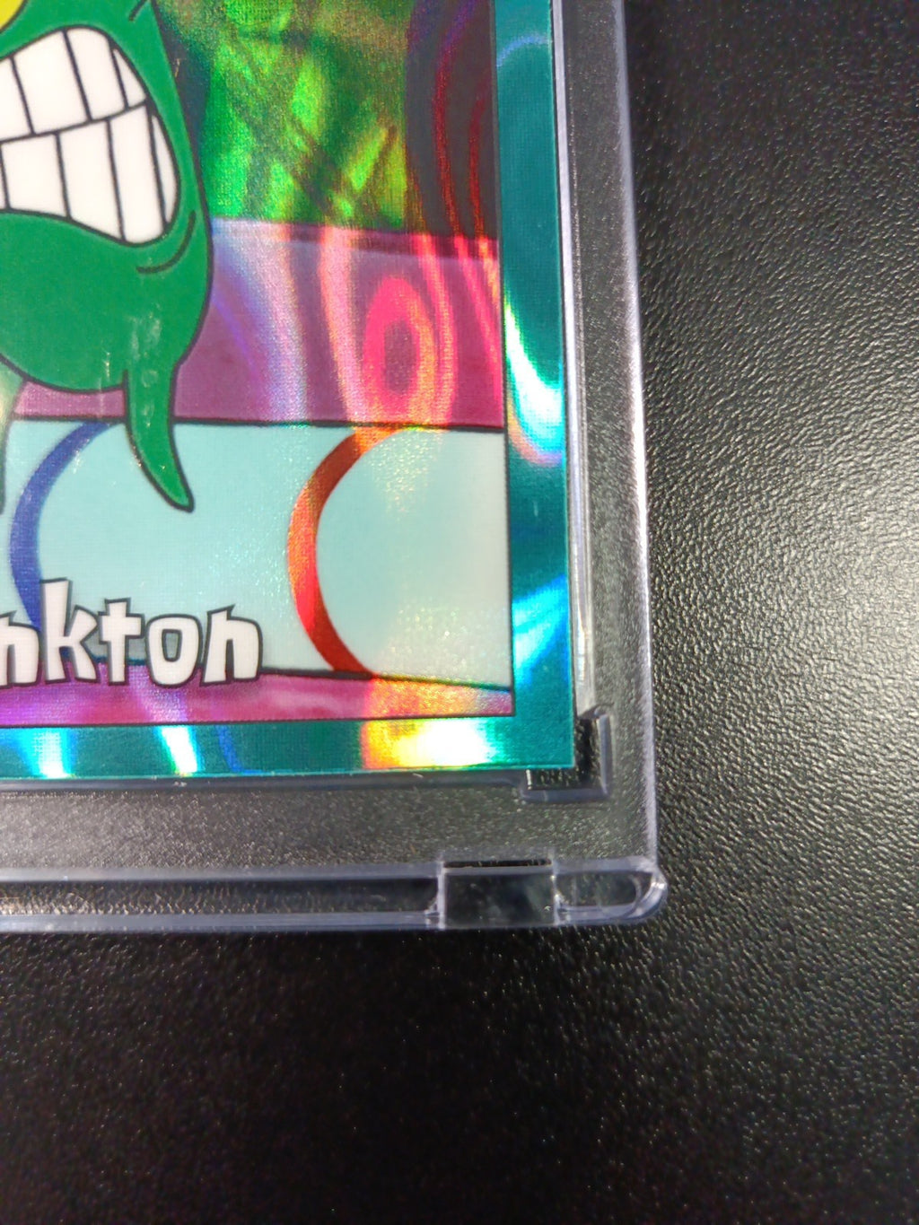 SpongeBob #/199 Plankton Aqua Green Wave Prizm Refractor Topps Chrome 2025