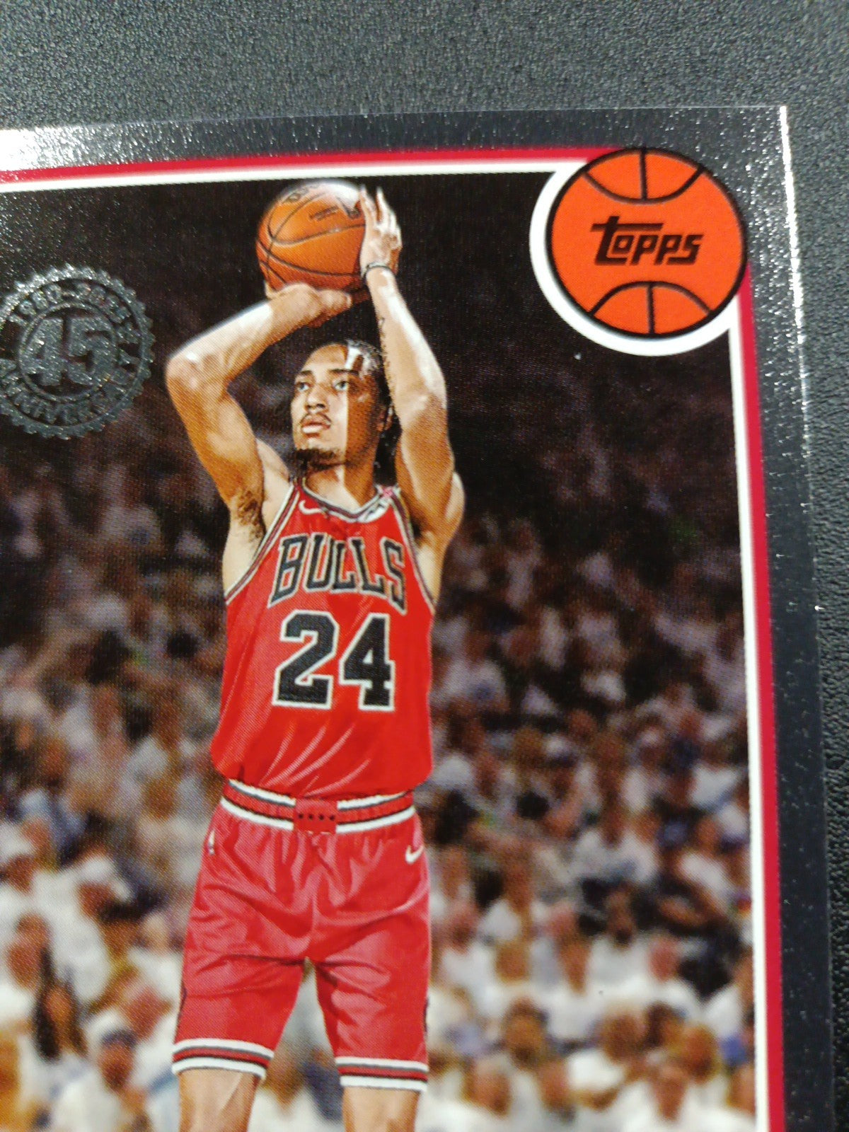 2025-26 Topps Basketball Card Noa Essengue Silver Foil 45th Anniversary