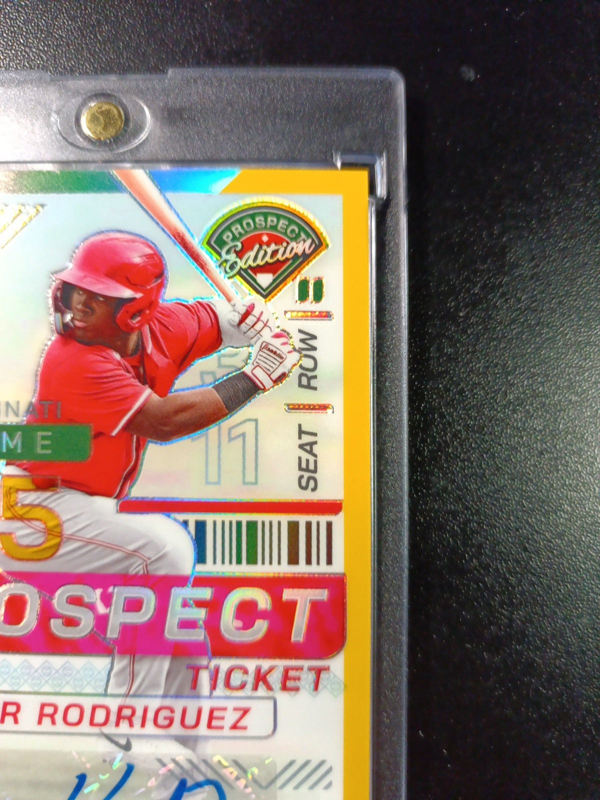 # /10 Gold Prizm Autograph  Hector Rodriguez Rookie Prospect Baseball Card