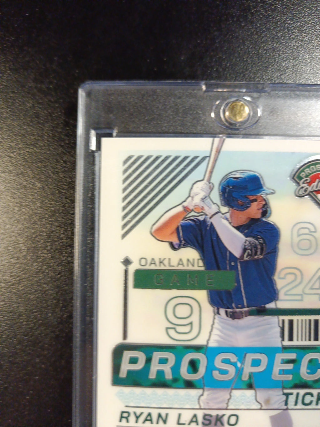 Autograph Ryan Lasko Athletics Rookie Baseball Card Panini Prospects 2024