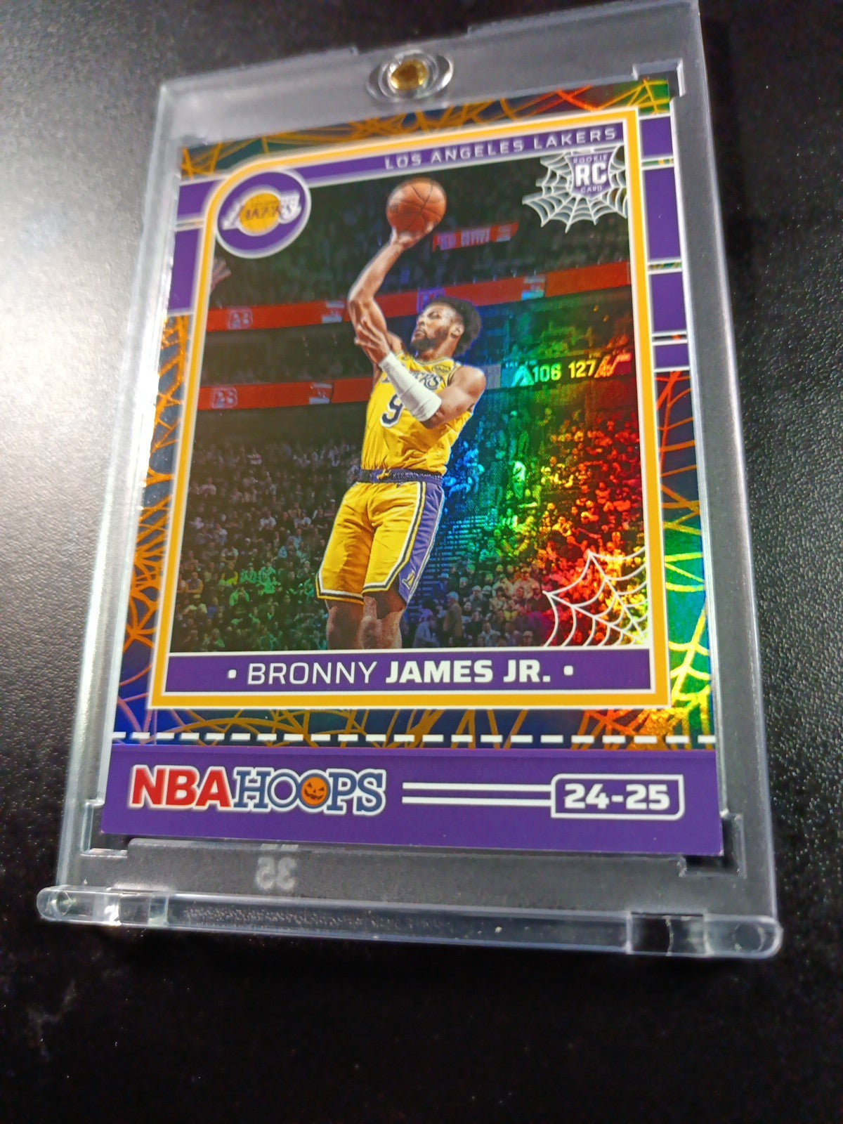Bronny James Jr Rookie Web Holo NBA Haunted Hoops 2024-25 Basketball Card Lakers