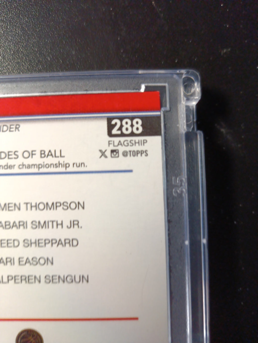 ERROR CARD 2025-26 Topps Basketball Card Shai Gilgeous Chet Holmgren OKC Thunder