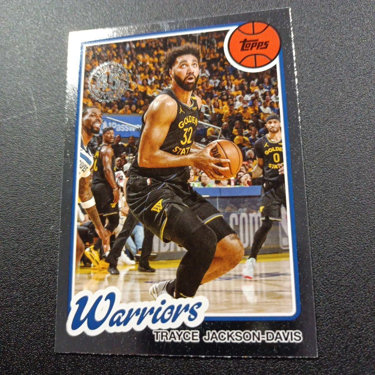 2025-26 Topps Basketball Card Trayce Jackson-Davis Silver Foil 45th Anniversary