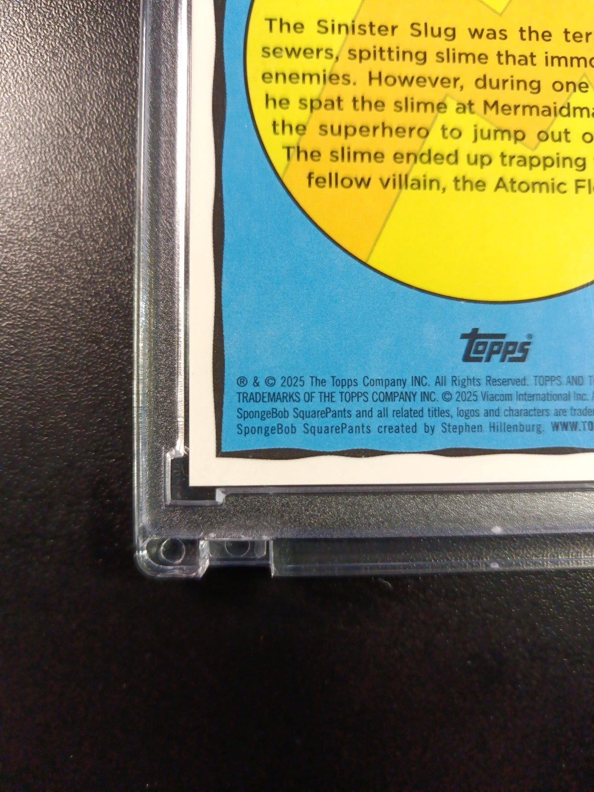 SpongeBob 29/50 Gold Refractor Sinister Slug Topps Chrome 2025 Worm Card /50