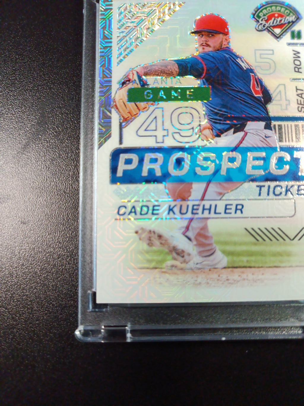 Cade Kuehler # /25 Rare Rookie Atlanta Mojo Prizm Baseball Card MLB