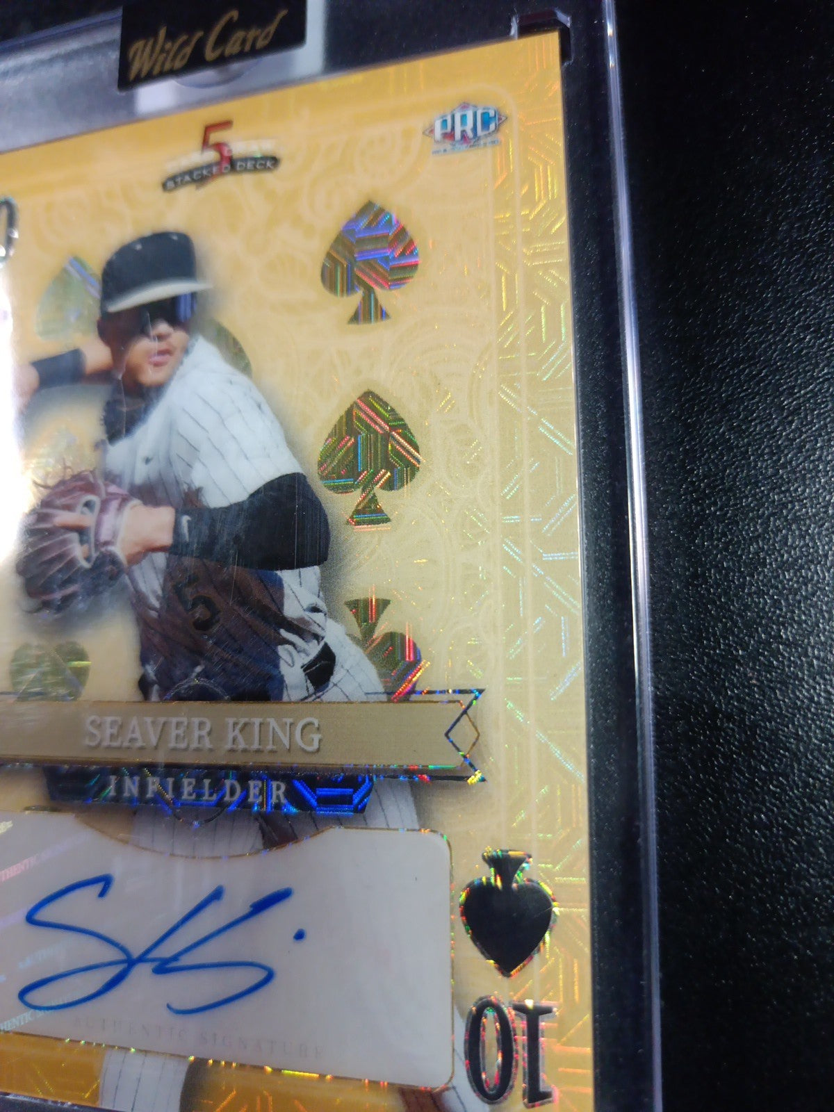 # 1/1 Autograph Seaver Kings Gold Mojo Prizm Refractor Rookie Baseball Wild Card