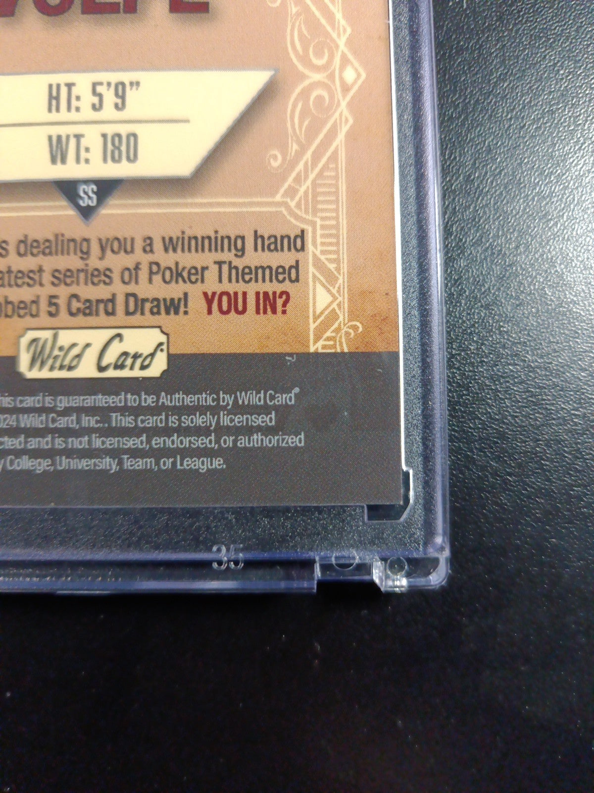 # 4/4 Autograph Anthony Volpe Holo Foil Purple Rookie Baseball Wild Card /1