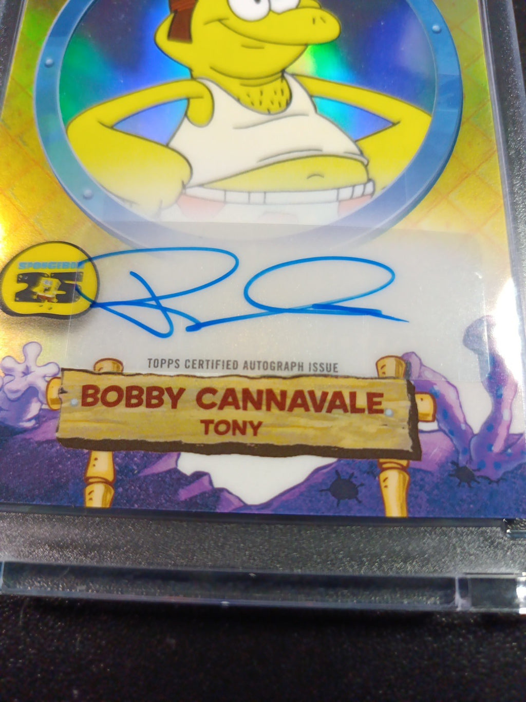 SpongeBob Refractor Autograph Tony Bobby Cannavale Card Topps Case Hit