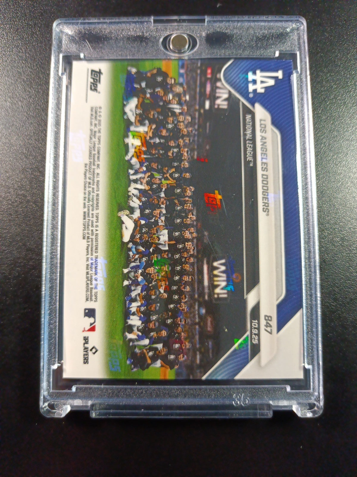 4/50 Gold Foil Topps NOW 847 Dodgers To World Series Case Hit MLB Baseball Card