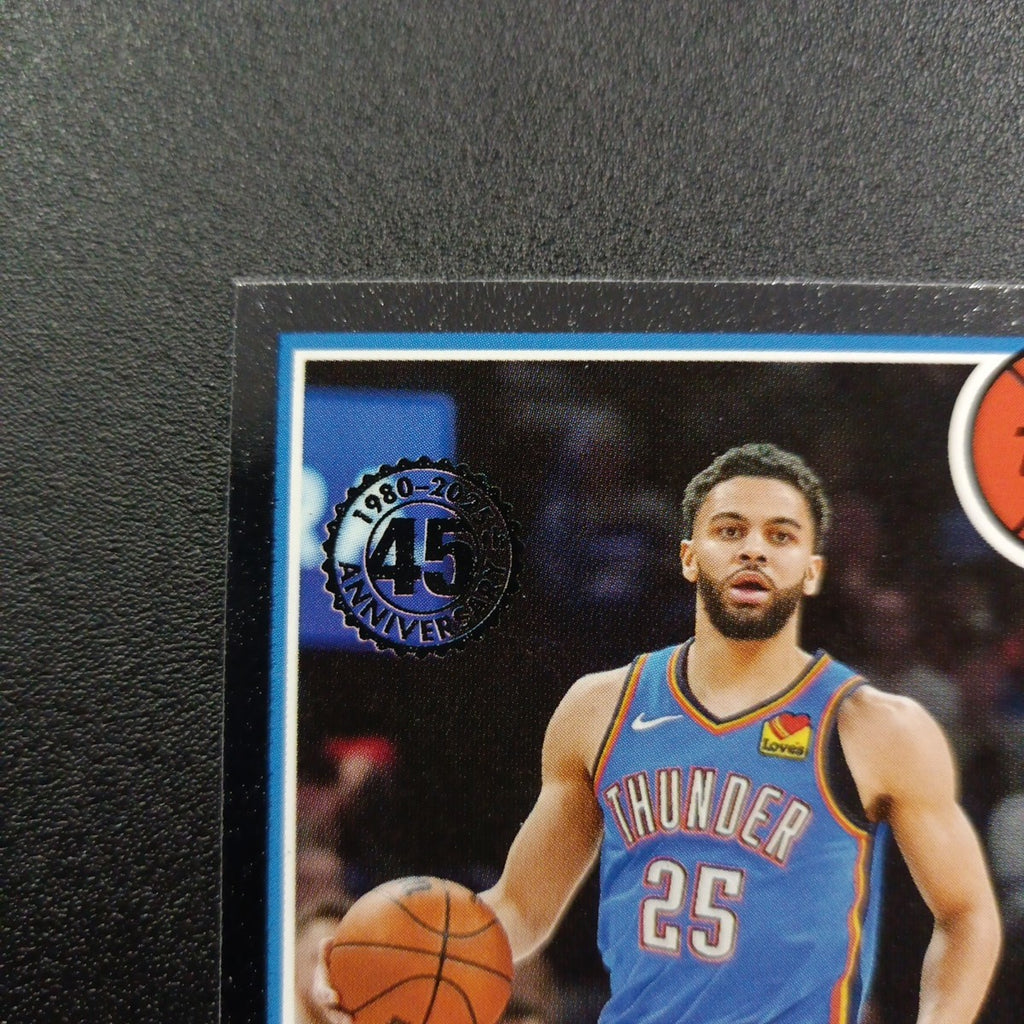 2025-26 Topps Basketball Card Ajay Mitchell Silver Foil 45th Anniversary