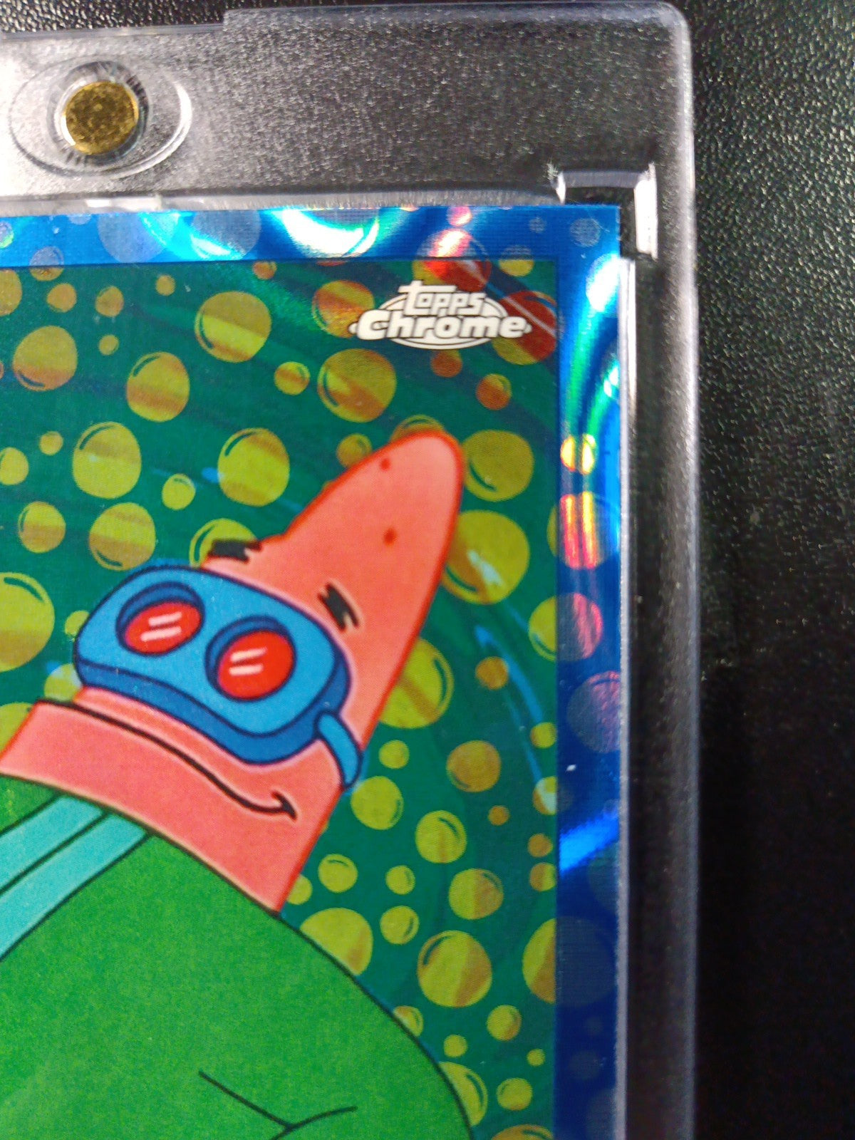 SpongeBob # /99 Blue Bubblefractor Patrick Elastic Waistband Bubble Card Chrome