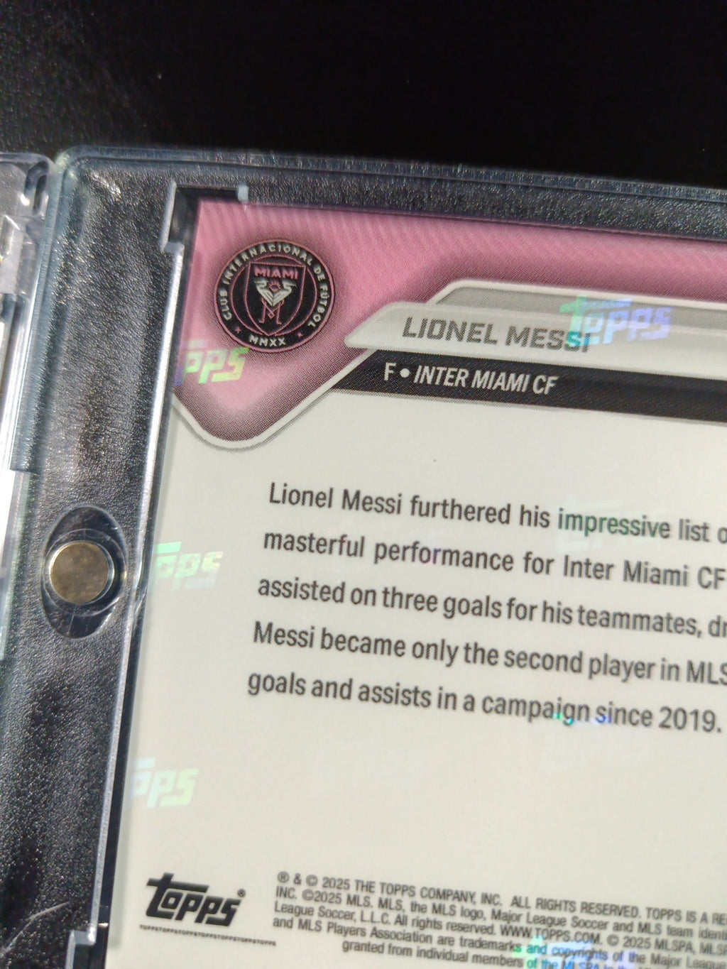 # /25 Lionel Messi Orange Foil Topps Now  Variant & Base Card 107 Soccer 2025