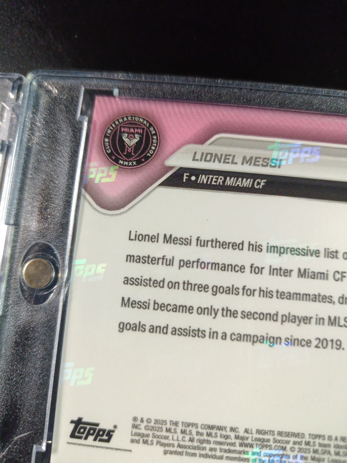 # /25 Lionel Messi Orange Foil Topps Now  Variant & Base Card 107 Soccer 2025