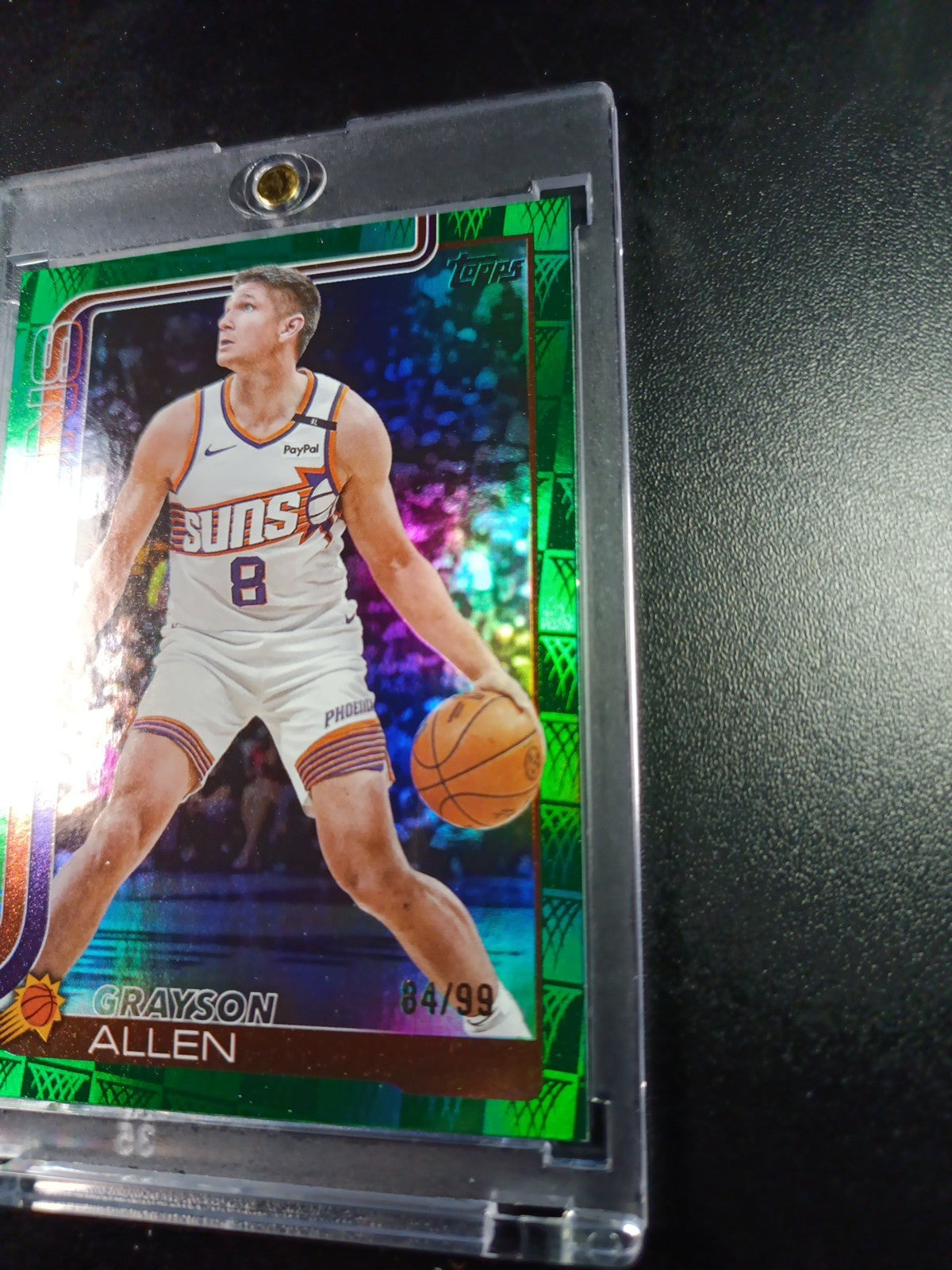 /99 Grayson Allen Season Tip Off Green Logofractor Card 2025-26 Topps Basketball