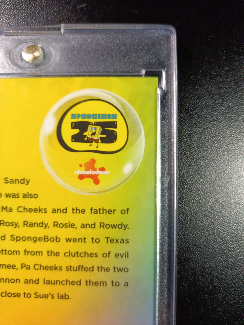 SpongeBob 49/175 Silver Wave Refractor Pa Cheeks Sandy Topps Chrome Card /175