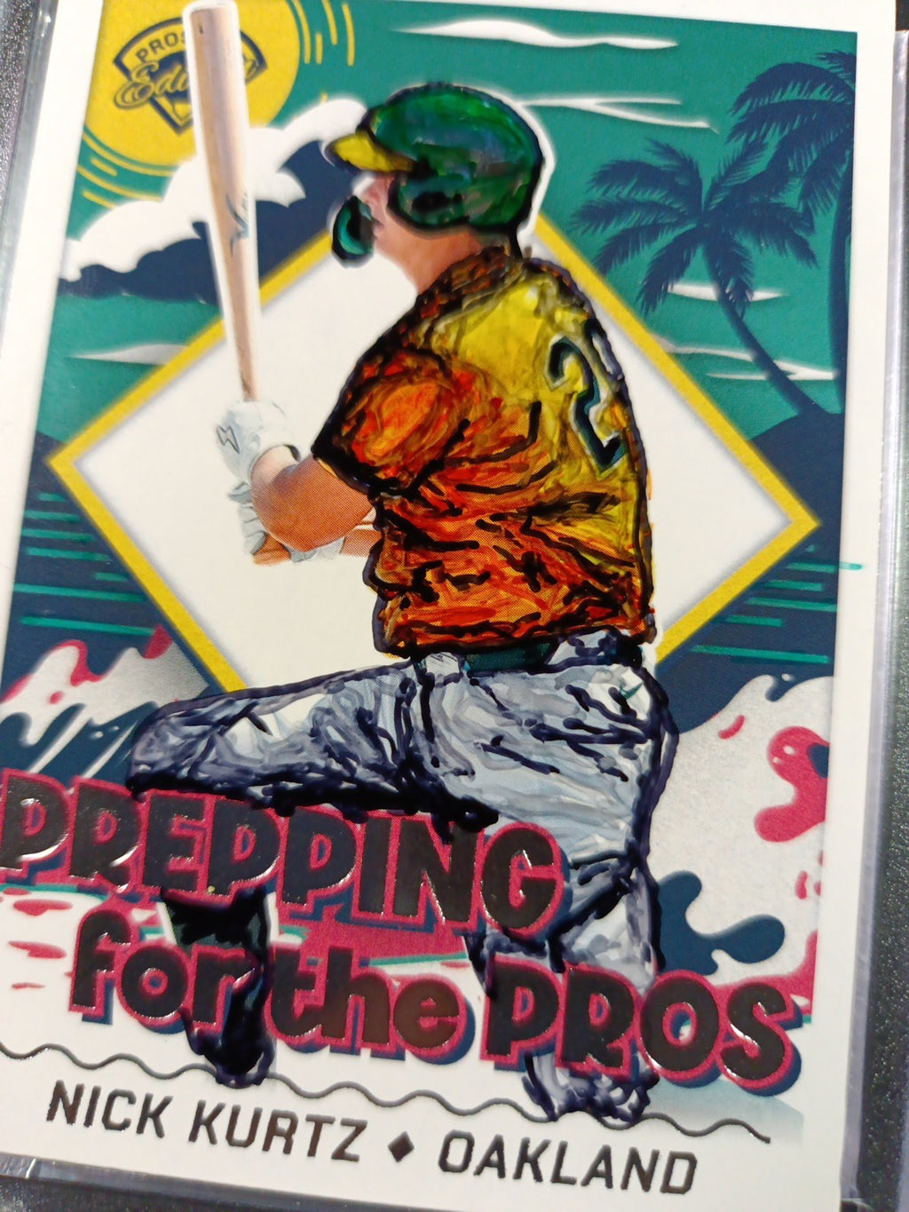 Nick Kurtz Artist Sketch Card Rookie Panini Prepping For the Pros 2024 Gift Idea