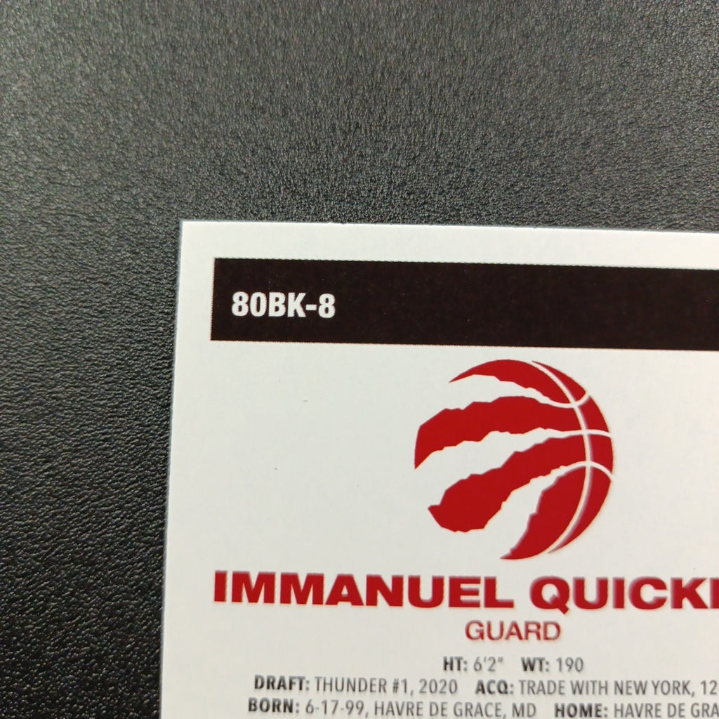 2025-26 Topps Basketball Card Immanuel Quickley Silver Foil 45th Anniversary