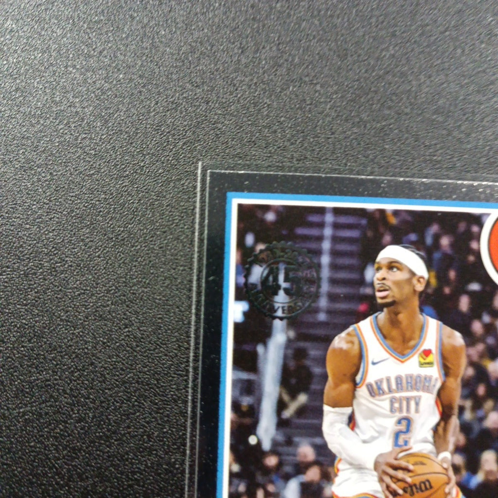 2025-26 Topps Basketball Card Shai Gilgeous Silver Foil 45th Anniversary