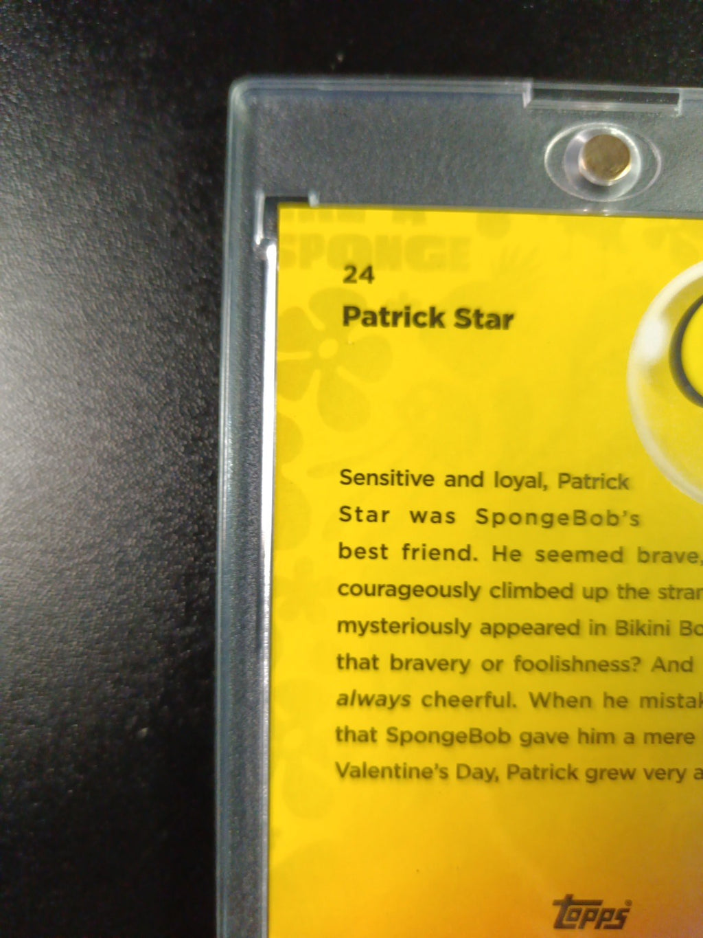 SpongeBob # 31/199 Patrick Star Aqua Lava Refractor Card Topps Case Hit /199