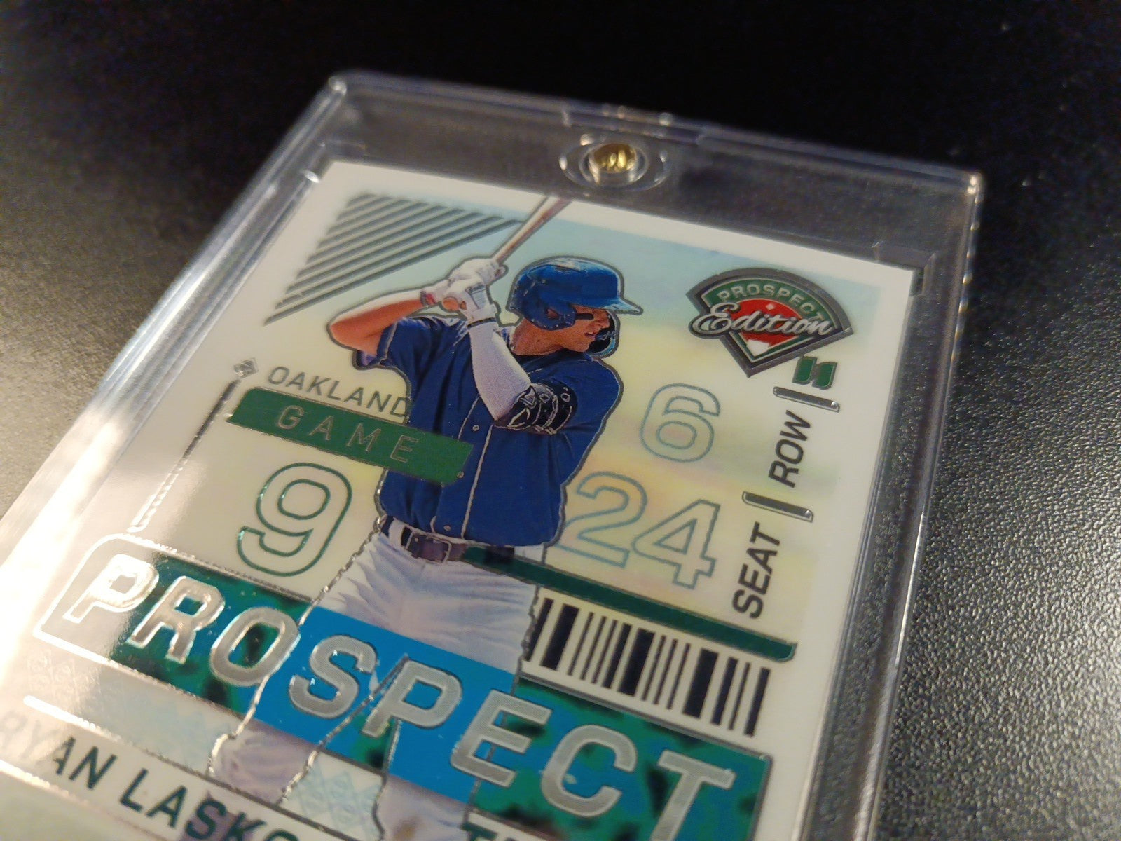 Autograph Ryan Lasko Athletics Rookie Baseball Card Panini Prospects 2024