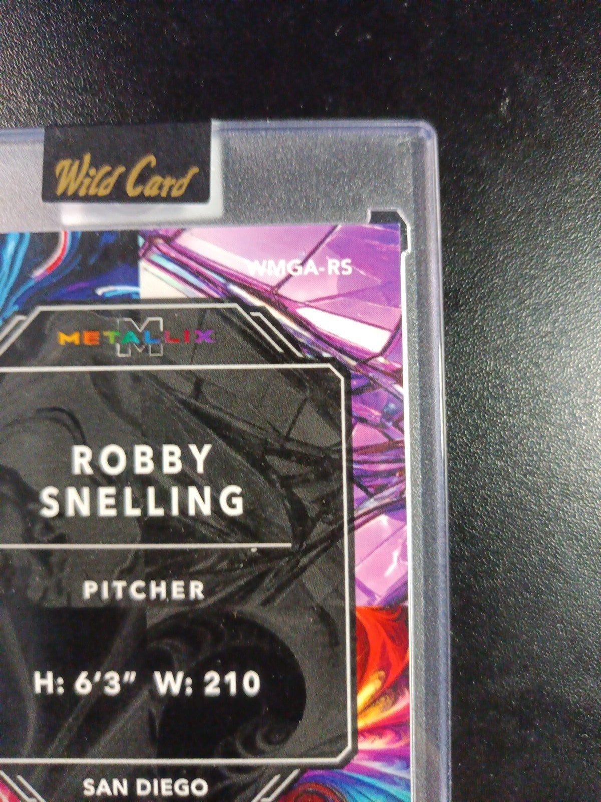 1/1 Autograph Robby Snelling Gold Cracked Ice Prizm Rookie Baseball Wild Card