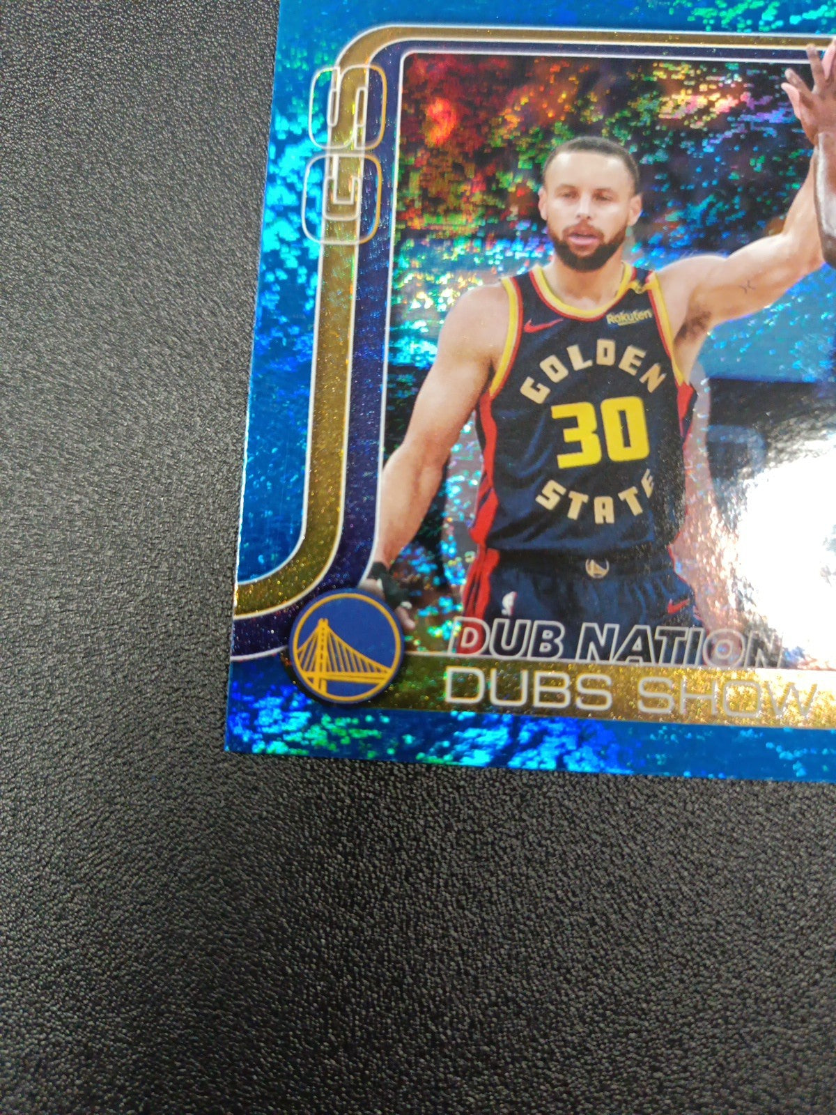 # /150 Topps Basketball 2025-26 Stephen Curry Dub Nation Blue Speck Prizm Dubs