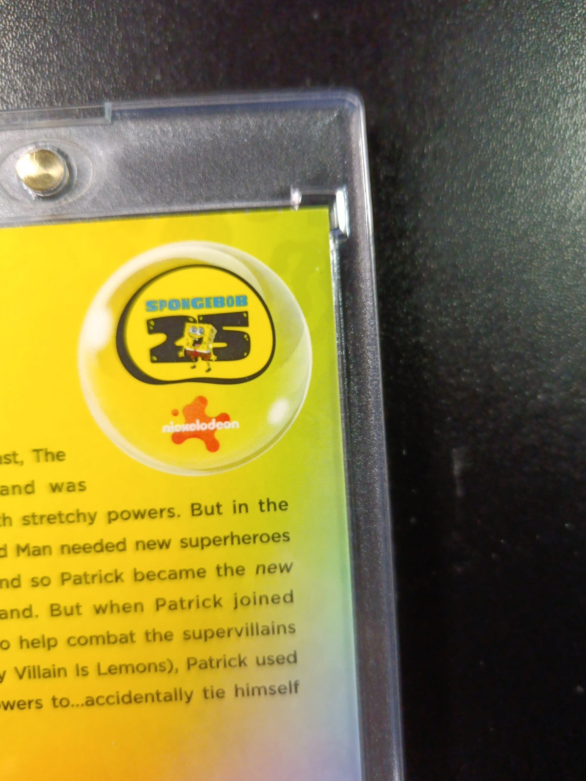 SpongeBob # /99 Blue Bubblefractor Patrick Elastic Waistband Bubble Card Chrome