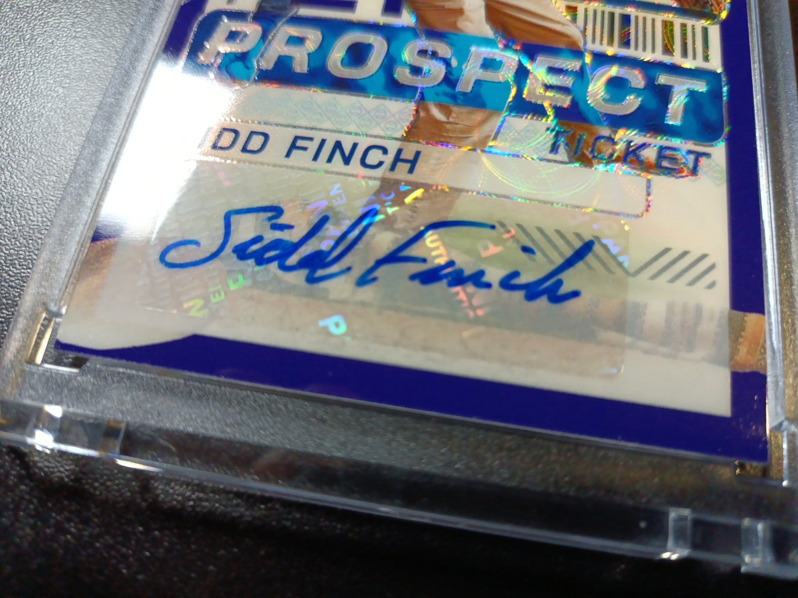 Sidd Finch # /49 Prospect Autograph Prizm Rare Sports Illustrated Baseball Card 