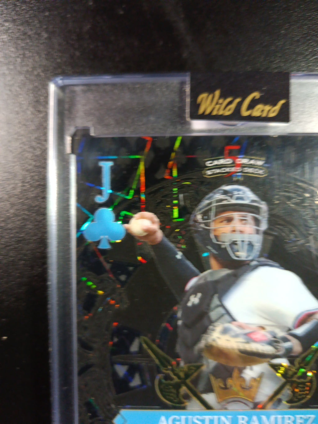 # 1/1 Autograph Agustin Ramirez Black Prizm Refractor Rookie Baseball Wild Card