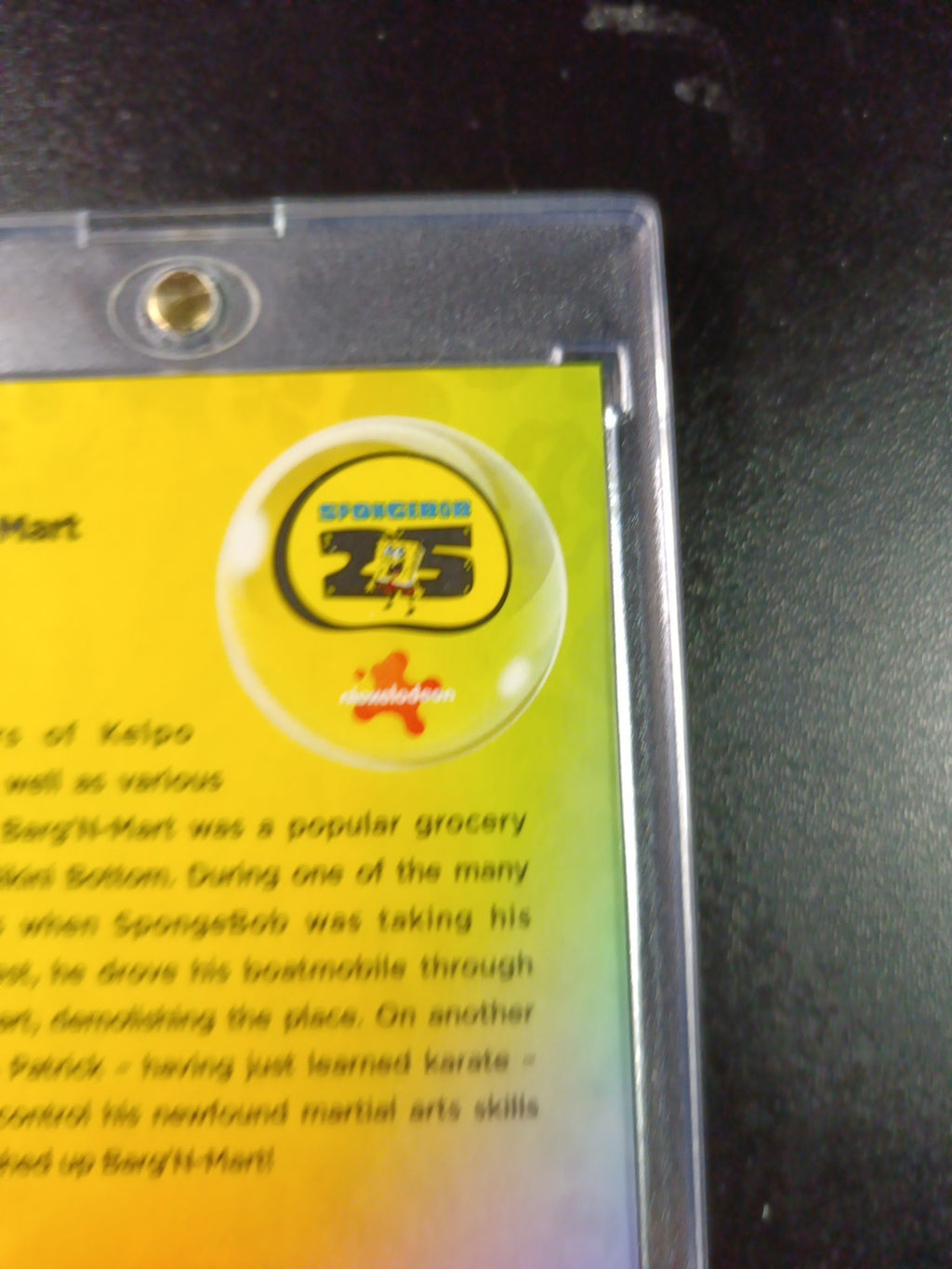 SpongeBob 124/199 Barg'N-Mart Shopping Aqua Lava Refractor Card Topps /199