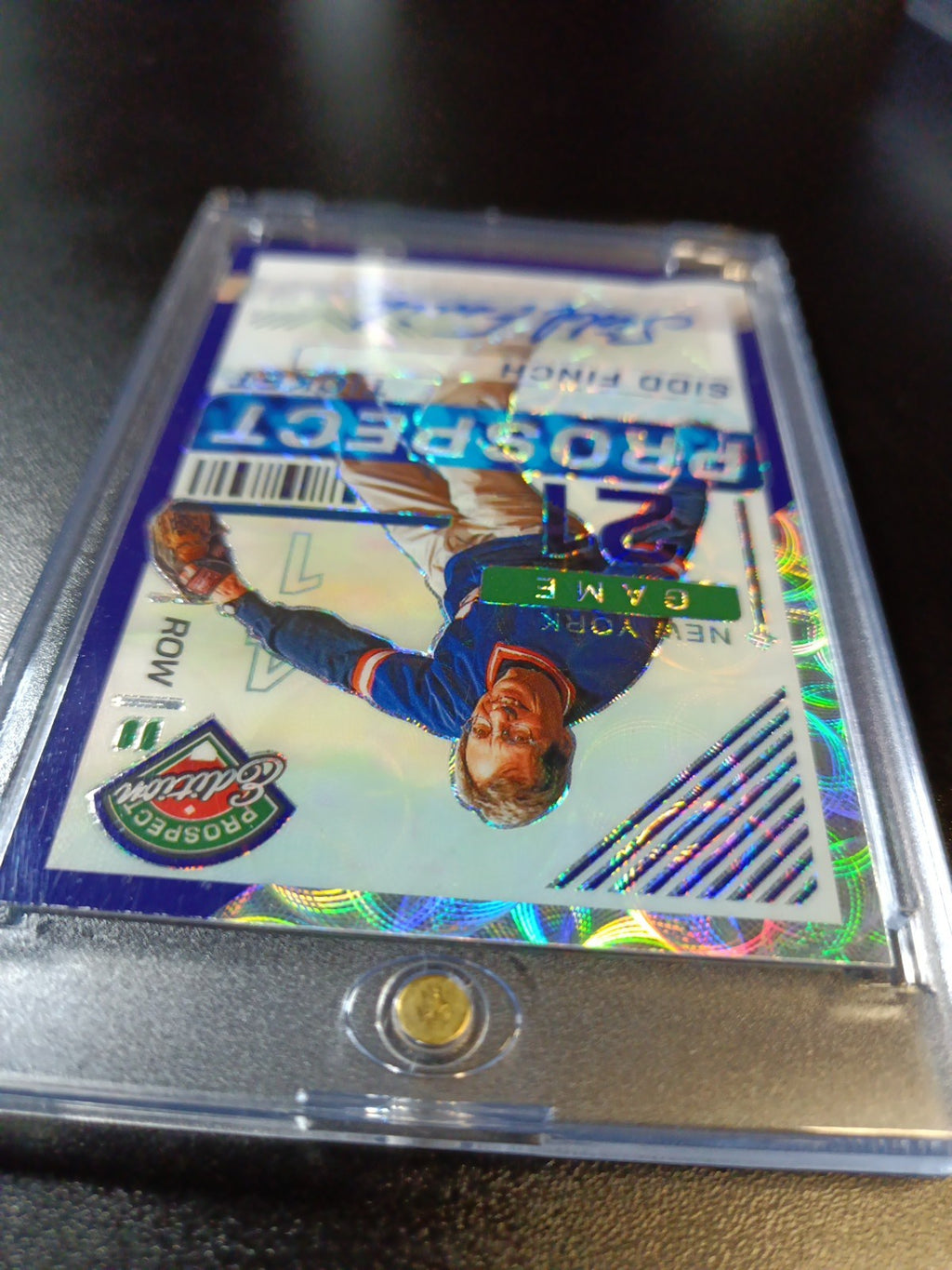 Sidd Finch # /49 Prospect Autograph Prizm Rare Sports Illustrated Baseball Card 