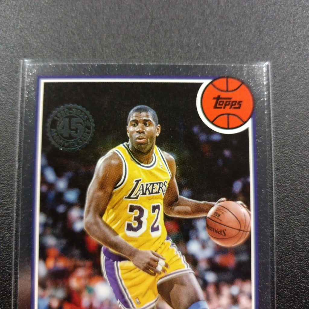 2025-26 Topps Basketball Card Magic Johnson Silver Foil 45th Anniversary