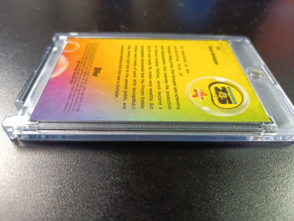 SpongeBob 33/50 Gold Refractor Don Grouper Card Topps Chrome /50