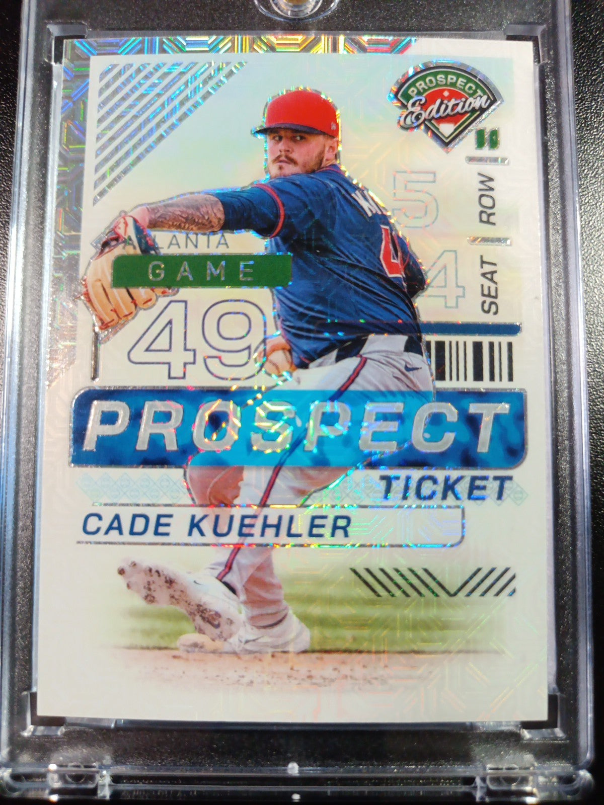 Cade Kuehler # /25 Rare Rookie Atlanta Mojo Prizm Baseball Card MLB