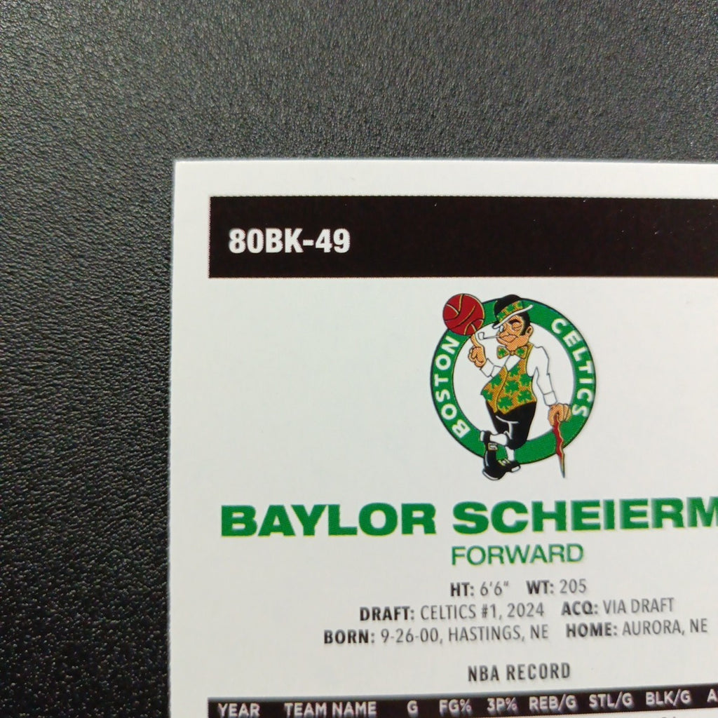 2025-26 Topps Basketball Card Baylor Sheierman Silver Foil 45th Anniversary