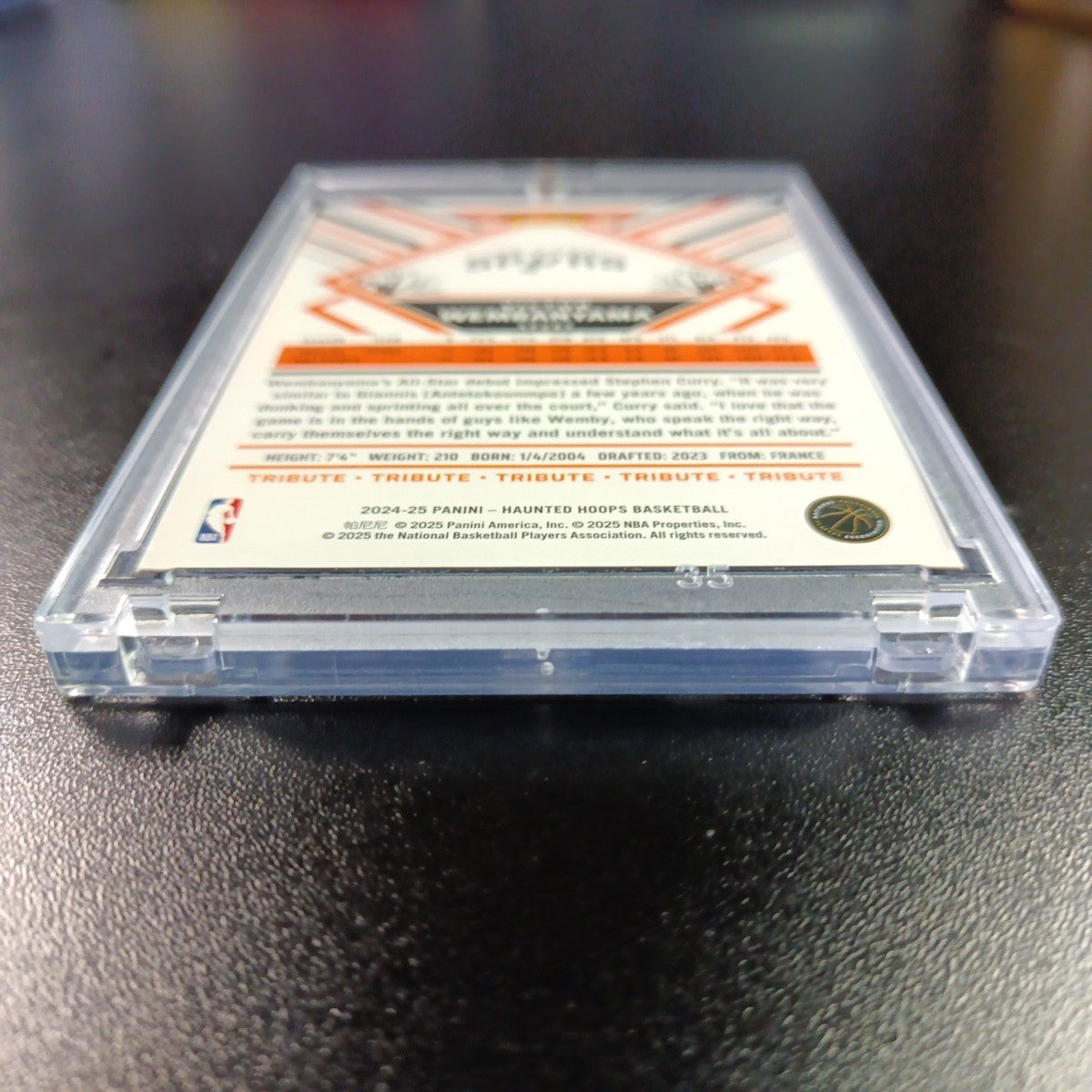 Spider Web Holo Wembanyama NBA Haunted Hoops 2024-25 Basketball Card Spurs Prizm