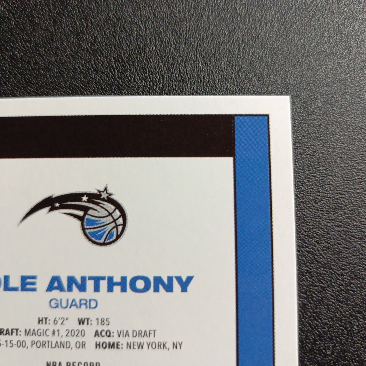 2025-26 Topps Basketball Card Cole Anthony Silver Foil 45th Anniversary