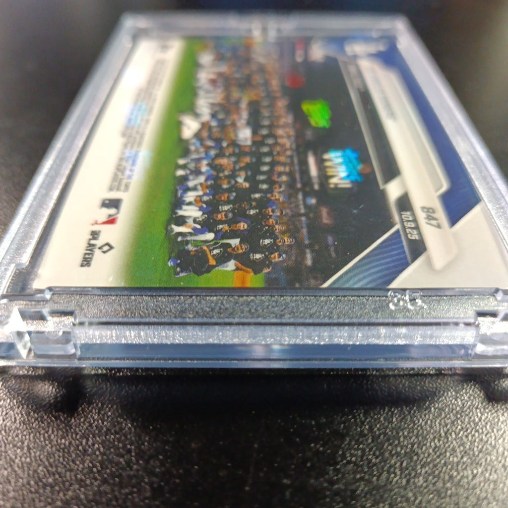 4/50 Gold Foil Topps NOW 847 Dodgers To World Series Case Hit MLB Baseball Card