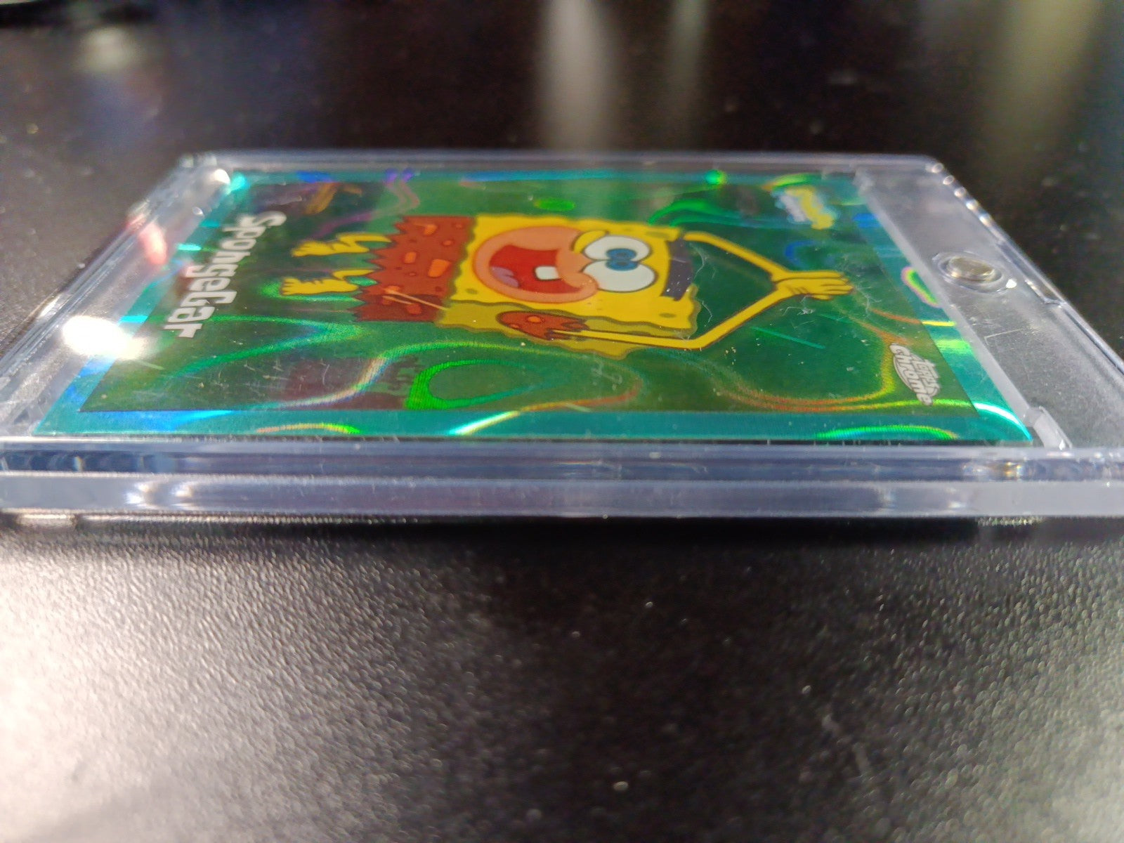 SpongeBob 11/199 SpongeGar LOW NUMBER Aqua Lava Refractor Card Topps Chrome /199
